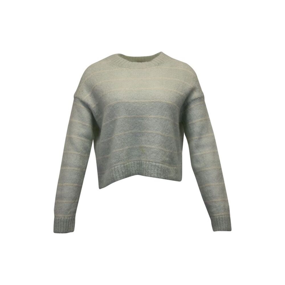 Acne Studios Striped Kassidy Sweater in Green Nylon
